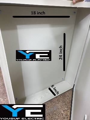 Picture of Distribution Box 24X18X6 Panel Box Sdb Box Db box mdb box steel box Board Industrial Box - Off White