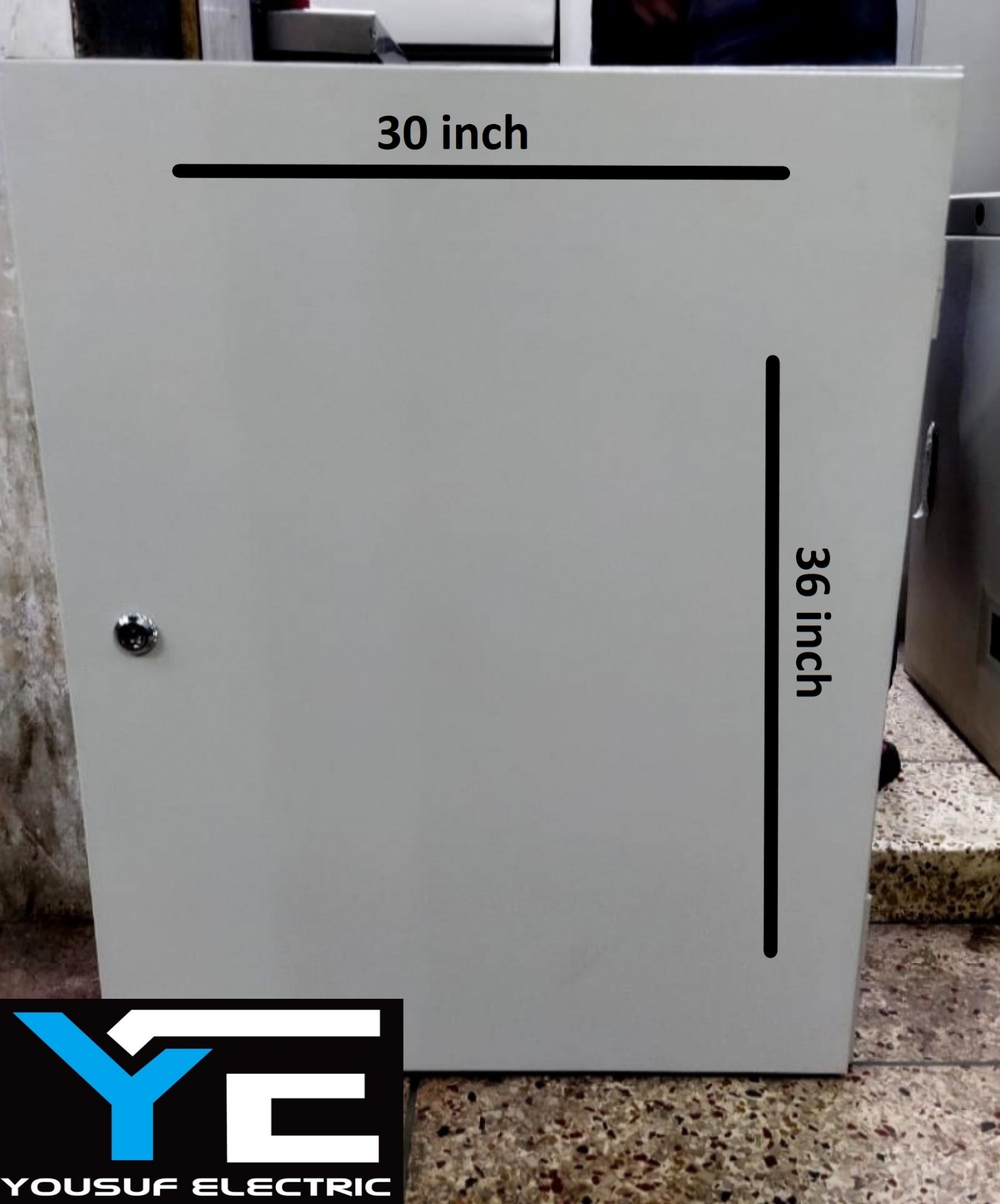 Picture of Distribution box 36x30x6 panel Box Sdb Box Db box mdb box steel box Board Industrial Box - Off White