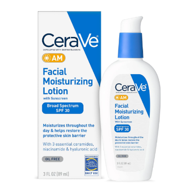Picture of CeraVe AM Facial Moisturizing Lotion with SPF 30 – Daily Hydration & Sun Protection