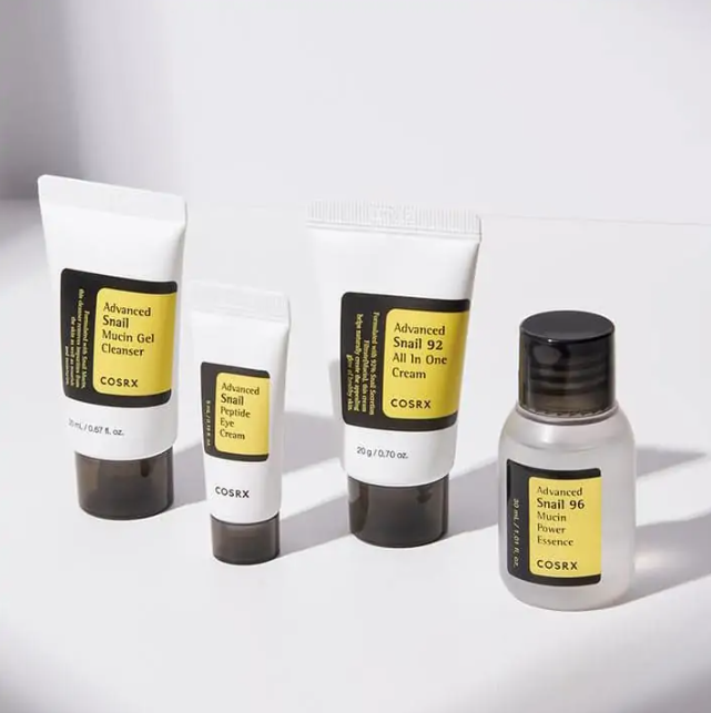 Picture of COSRX All About Snail Kit – 4-Step Skincare Set with Snail Mucin for Hydration, Repair & Glow(White)