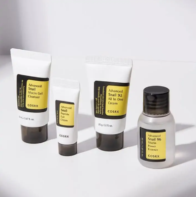 Picture of COSRX All About Snail Kit – 4-Step Skincare Set with Snail Mucin for Hydration, Repair & Glow(White)