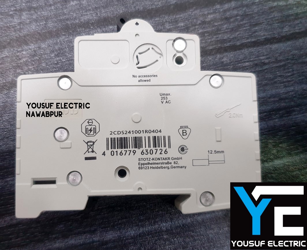 Picture of Abb Mcb 63 Ampere Dp High Grade China Miniature Circuit Breaker two Pole Double Phase - Power Bank Circuit - White