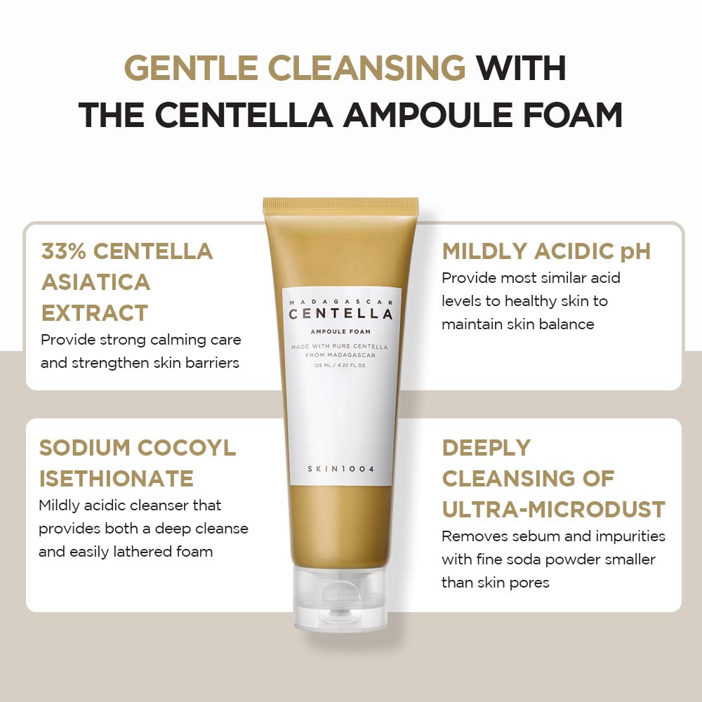 Picture of SKIN1004 Centella Ampoule Foam – Calming Daily Cleanser 125ml(Yellow)