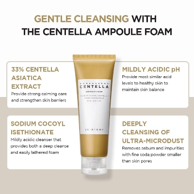Picture of SKIN1004 Centella Ampoule Foam – Calming Daily Cleanser 125ml(Yellow)