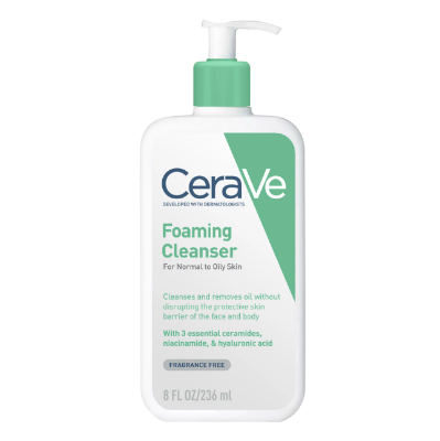 Picture of CeraVe Foaming Cleanser – Gentle Face Wash for Normal to Oily Skin 236 ml(White)