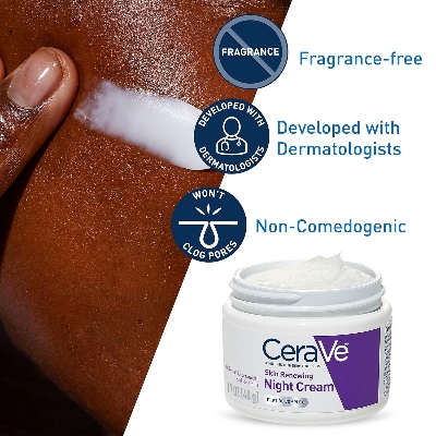 Picture of CeraVe Skin Renewing Night Cream with Peptide Complex 48gm