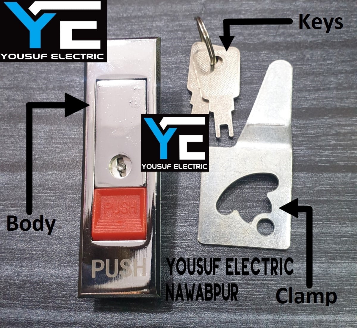 Picture of Panel lock push lock meter box lock stainless steel lock - Silver