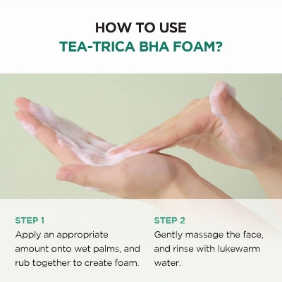 Picture of SKIN1004 Madagascar Centella Tea-Trica BHA Foam Cleanser (125ml)-(Green)