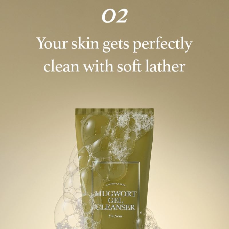Picture of I’m From Mugwort Gel Cleanser – Gentle Deep-Cleansing Face Wash 150ml-(Green)