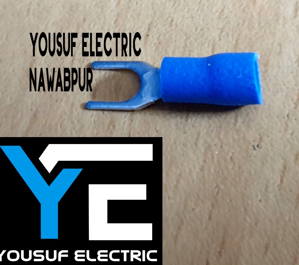 Picture of Cable Lug 2-2.5 Rm Terminal Y - U type Lugs insulated Connector Clip 2.5 Rm Copper 100 Piece Pack - Blue
