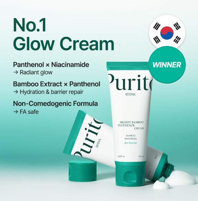 Picture of Purito Seoul Mighty Bamboo Panthenol Cream – Hydrating & Barrier Repair Moisturizer 100ml