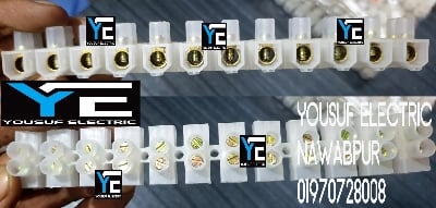 Picture of Terminal block 60 ampere connector 1 stick Electrical Wire Connector 60 Ampere - White