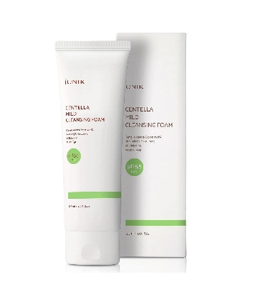 Picture of iUNIK Centella Mild Cleansing Foam – Gentle Daily Cleanser with Centella Asiatica & BHA 120ml-(OFF White)