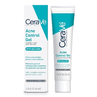 Picture of CeraVe Acne Control Gel with 2% Salicylic Acid, AHA & BHA – Clears Acne & Prevents Breakouts 40ml