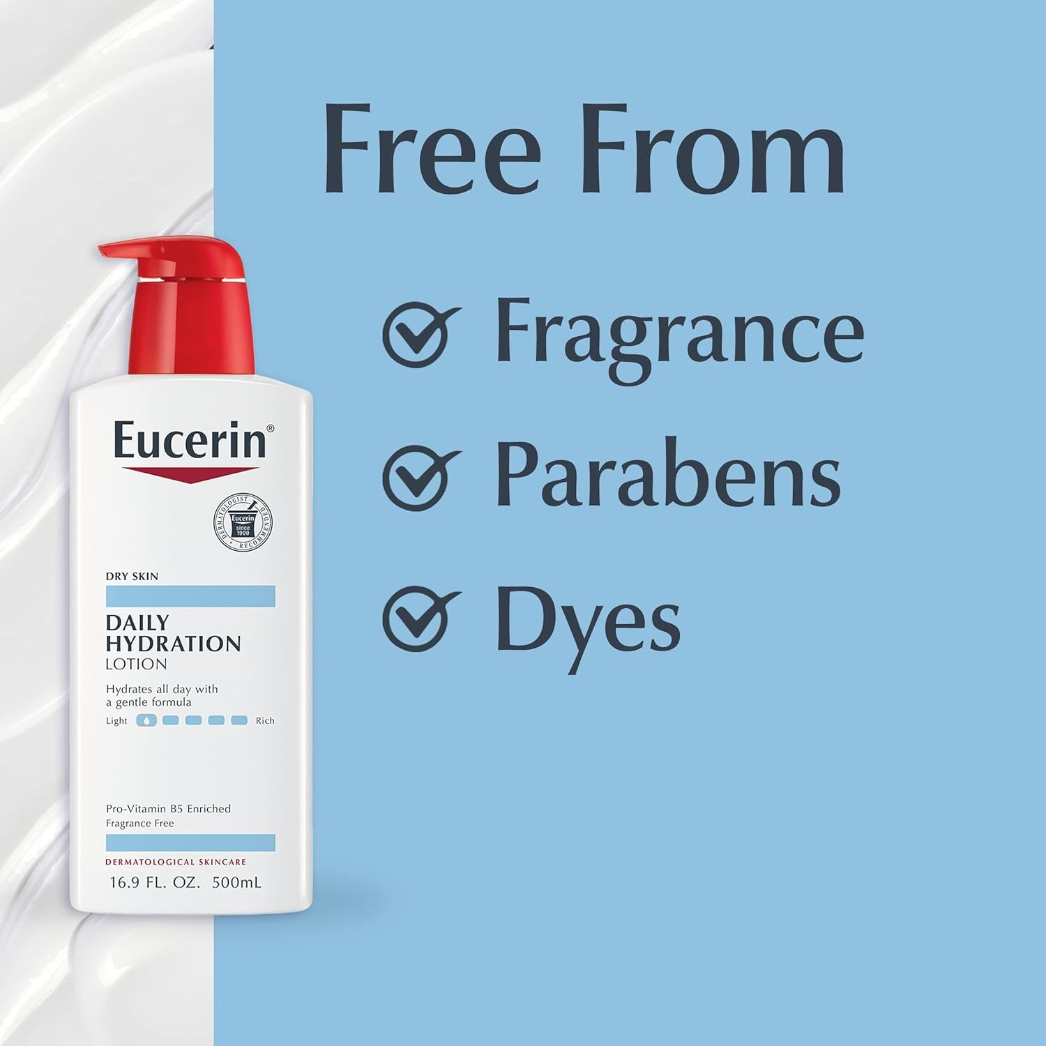 Picture of Eucerin Daily Hydration Lotion – 24-Hour Moisture for Dry Skin 500ml