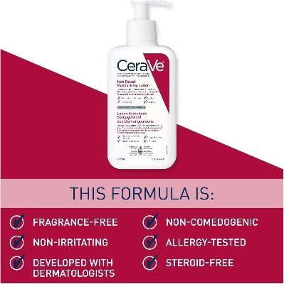Picture of CeraVe Itch Relief Moisturizing Lotion – Fast-Acting, Steroid-Free Comfort for Irritated Skin 237 ml