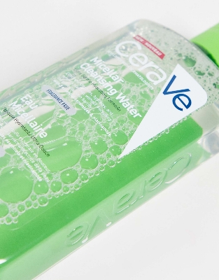 Picture of CeraVe Micellar Cleansing Water – Ultra Gentle Hydrating Makeup Remover with Ceramides & Niacinamide (Fragrance-Free)-(Green)