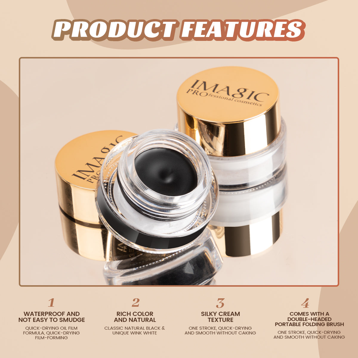Picture of Imagic Waterproof Gel Eyeliner - E01 Black
