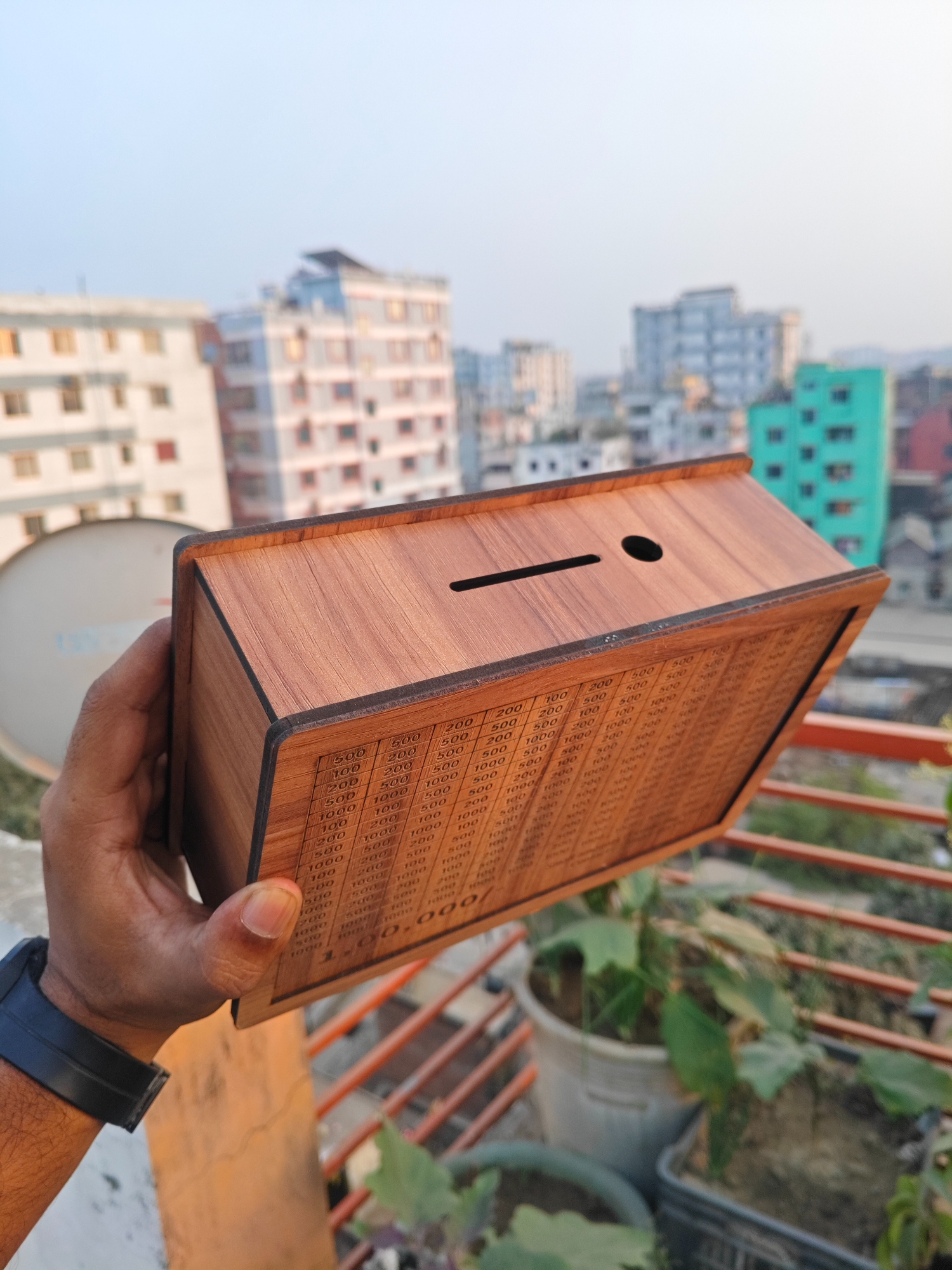 Picture of Wooden Savings Challenge Board 1,00,000 BDT | Money Saving Tracker