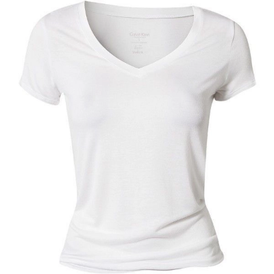 Picture of V Neck White Color Plain T-Shirt | Soft 100% Cotton Fabric | Summer Friendly Stylish White