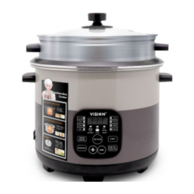 Picture of VISION 1100W Multi Cooker -3.0 Liter Stainless Still Smart Cooker with Thermal Safety Fuse- Double Pot
