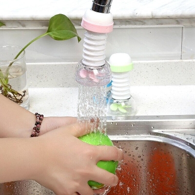 Picture of Kitchen 360 Degree Rotate Water Saving Shower Head Faucet Tap Filter Purifier Plastic Filter Kitchen Bathroom Water Spray Filter