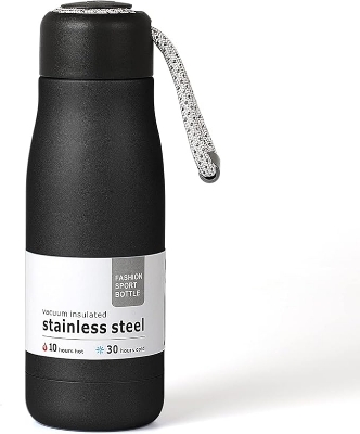 Picture of Water Bottles with Portable Lid，Hydro Insulated Thermal Flask for Hot or Cold Drinks 350ml Stainless Steel - Multicolor