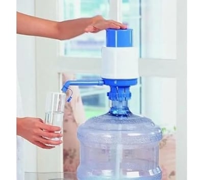 Picture of Water Bottle Pump Drinking Water Pump Portable Manual Hand Press Dispenser Water Pump - Multicolor