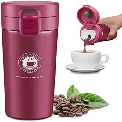 Picture of Tumbler Hot Fashion 350ml Stainless Steel Coffee Mugs Insulated Water Bottle Tumbler Thermos Cup Vacuum Flask Premium Travel Coffee Mug - Coffee Mug - Multicolor