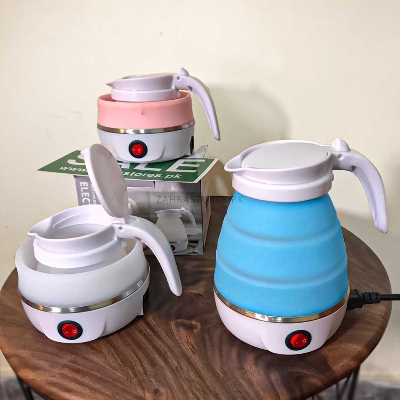 Picture of Silicone Foldable Electric Kettle / Portable Mini Electric Kettle for Travel - Multicolor