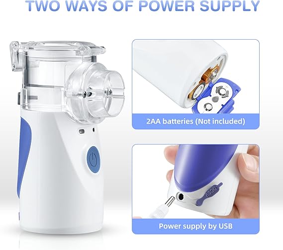 Picture of Portable no Rechargeable Mesh Nebulizer Inhaler Atomizer - Multicolor