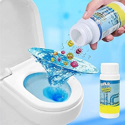 Picture of Pipe Drain Cleaner Kitchen Sink Toilet Drain Cleaner Block Unblock Powder Pipeline Clean Unblocker
