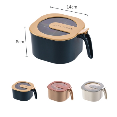 Picture of Multi Storage 4 Section Kitchen Spices Lid Box With Spoons - Multicolor