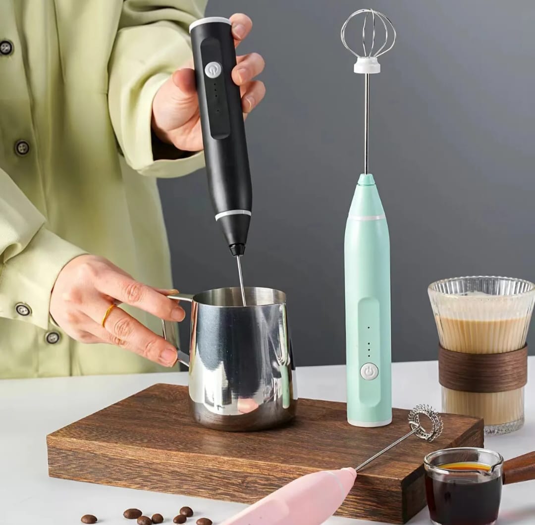 Picture of Mini Electric Handheld Milk Frother Electric Blender with USB Electrical Maker Whisk Mixe - Multicolor