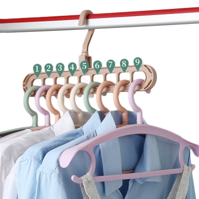 Picture of Magic Multi-port Support hangers for Clothes Drying Rack Multi-function Plastic Clothes rack drying hanger Storage Hangers