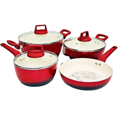 Picture of Kiam 7 Piece Ceramic Coating Granite Non Stick Cookware Set (Induction Cooker Supported - Multicolor