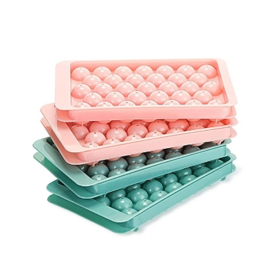 Picture of Ice Cube Tray Round Ice Ball Maker Mold Sphere Circle Ice Chilling Cocktail Whiskey Tea Coffee Ice Cube Mold - Multicolor