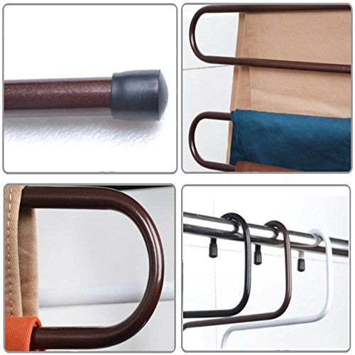 Picture of Hunger Metal Multi-fonction S Shape Clothes Closet Hangers Clothing Organizer - Multicolor