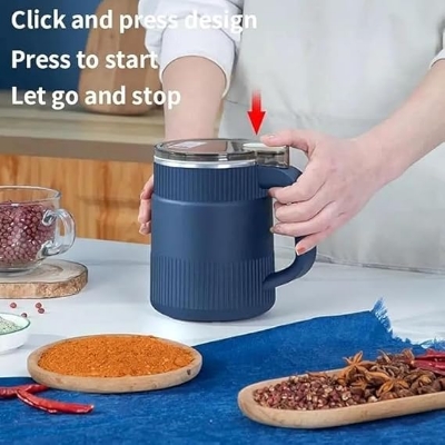 Picture of Household Small Electric Coffee Grinder Kitchen Cereals Nuts Spices Beans Flour Spice Grains Crushing Mill Light - Multicolor