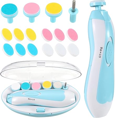 Picture of High Quality Electric Nail Trimmer Set for Newborn Baby | Baby Manicure Set - Multicolor