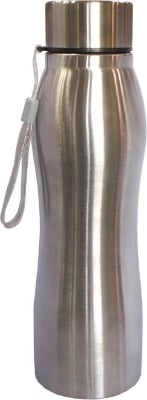 Picture of Helloworld 1 Pc 700Ml Stainless Steel Sports Water Bottle - Ideal For Sports Activities - On-The-Go Hydration - Silver