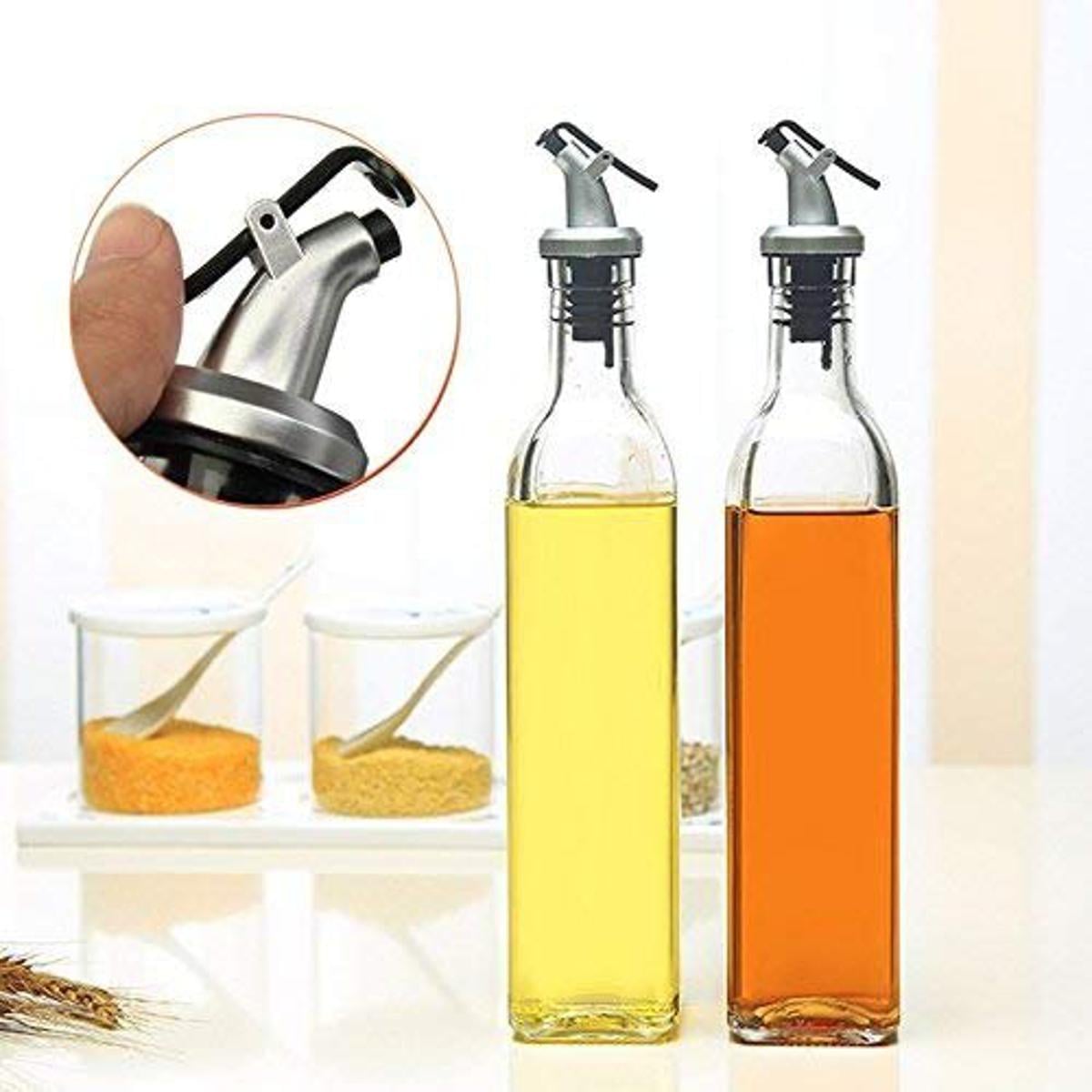 Picture of Glass Cruet Oil pot 500ML - Multicolor