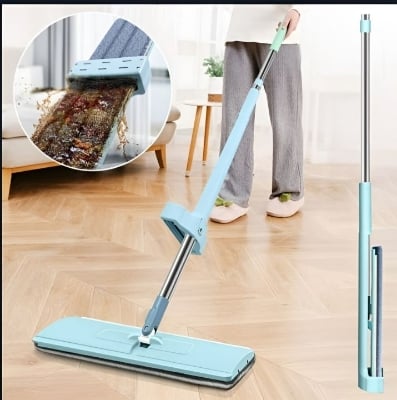 Picture of Flat Floor Mop . Floor Cleaning Healthy Dust Cleaner Mop Easy Cleaning Mop with Removable - Multicolor