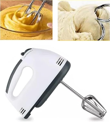 Picture of Electric Hand Mixer,Portable Hand Held Electric Egg Beater - White