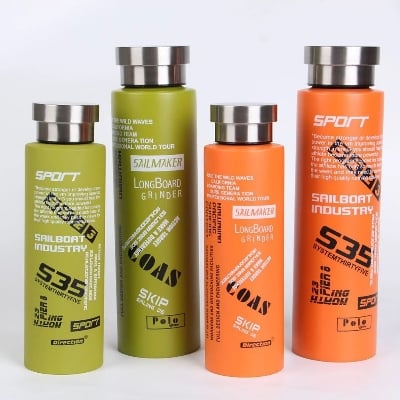 Picture of Double Wall Vacuum Insulated Stainless Steel Sports Flask BPA Free Thermos Travel Water Bottle - Multicolor