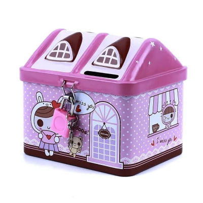 Picture of Coin Box - Metal House Shaped