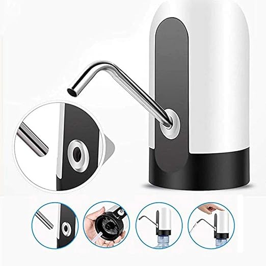 Picture of Bottle Pump, Automatic Water Dispenser, USB Charging Drinking Portable Electric - Multicolor