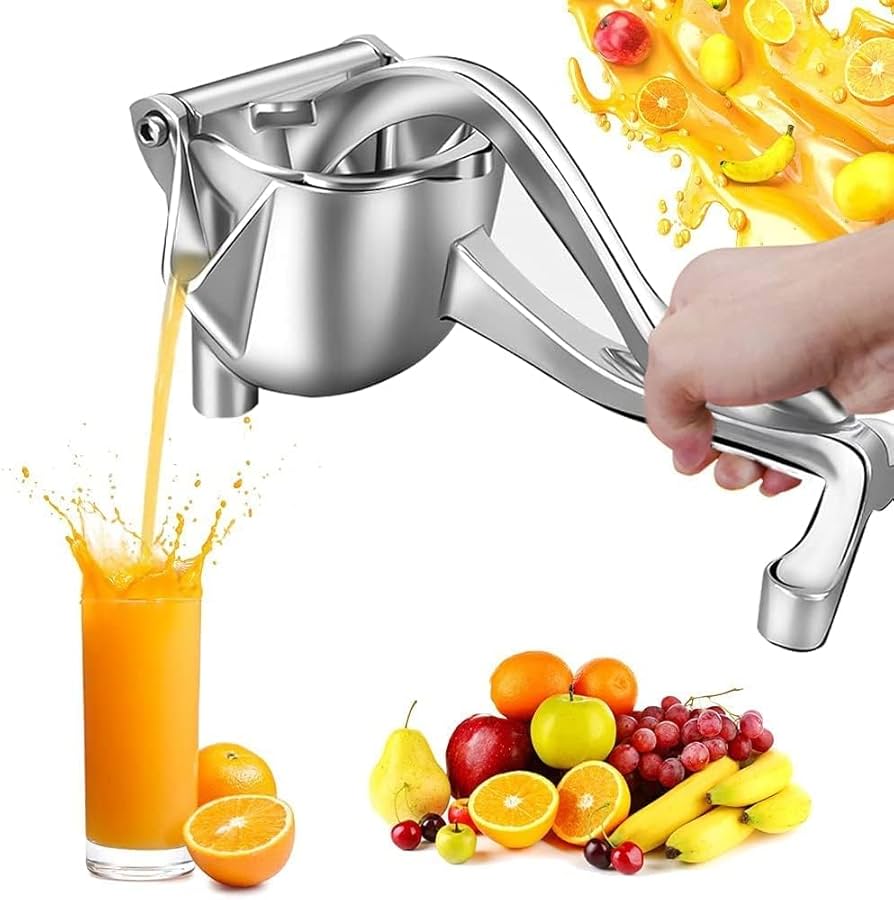 Picture of Aluminium Manual Juicer Machine | Fruit Press | Juice Extractor | Hand Squeezer | Citrus Presser - Silver