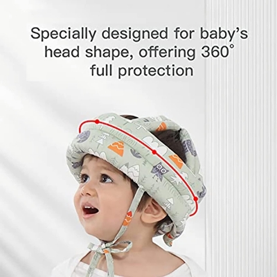 Picture of aby Safety Helmet,Baby Head Protector, Breathable Head Guard Cute Hat 1 PCS, Adjustable No Bump Hard Hat Head Pad Crash Cap for - Multicolor