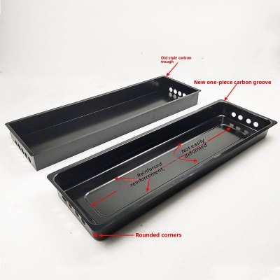 Picture of 24 inchi Barbecue Grill Charcoal Outdoor Portable Set Machine Cast Iron Small Braai Stand Folding Bbq Grills - Black